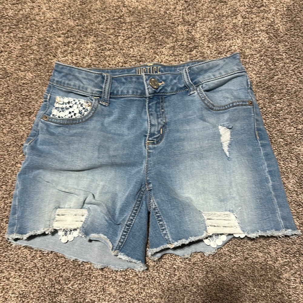 Justice jean shorts